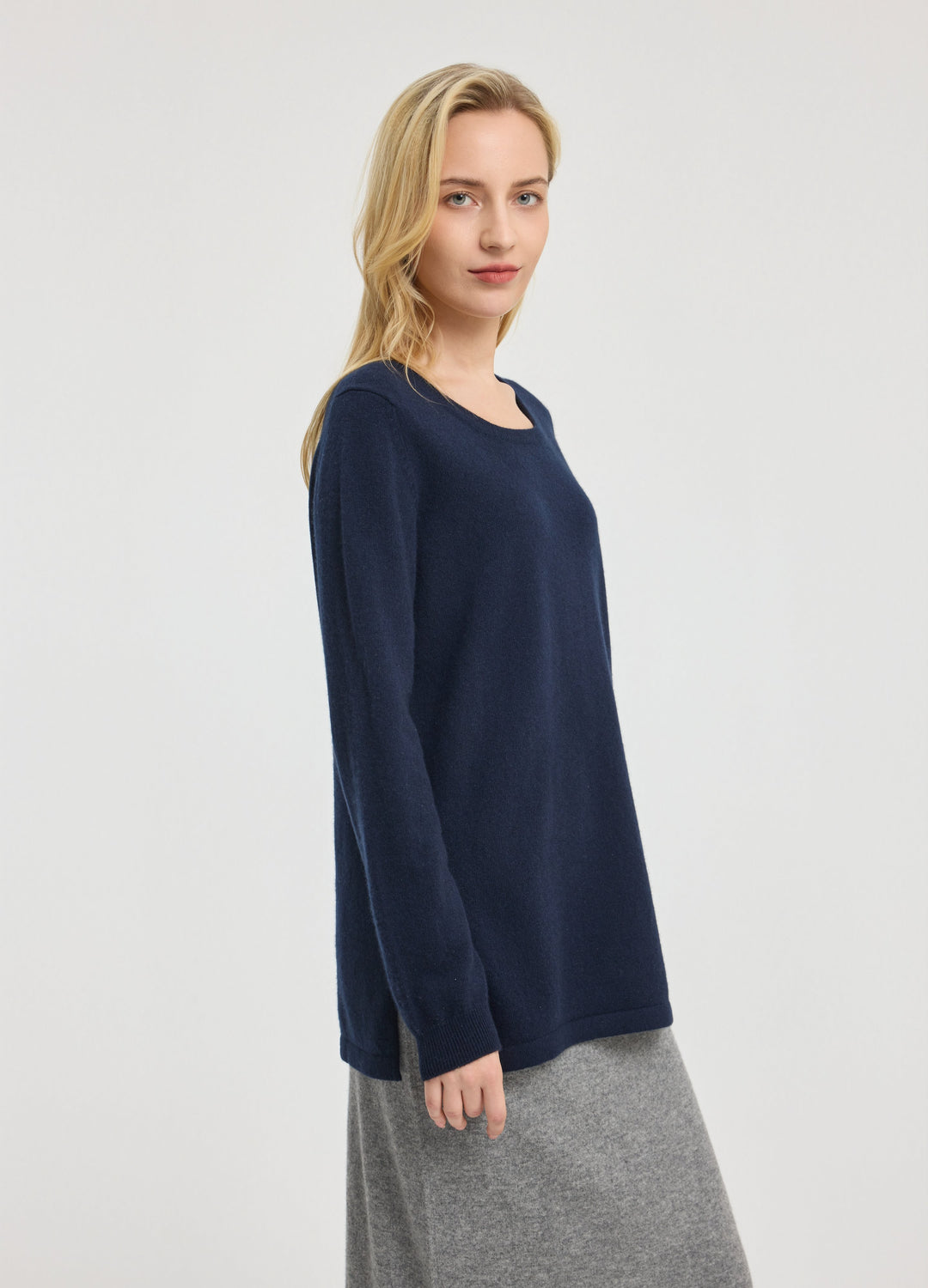 Cashmere Scoop-Neck Tunic