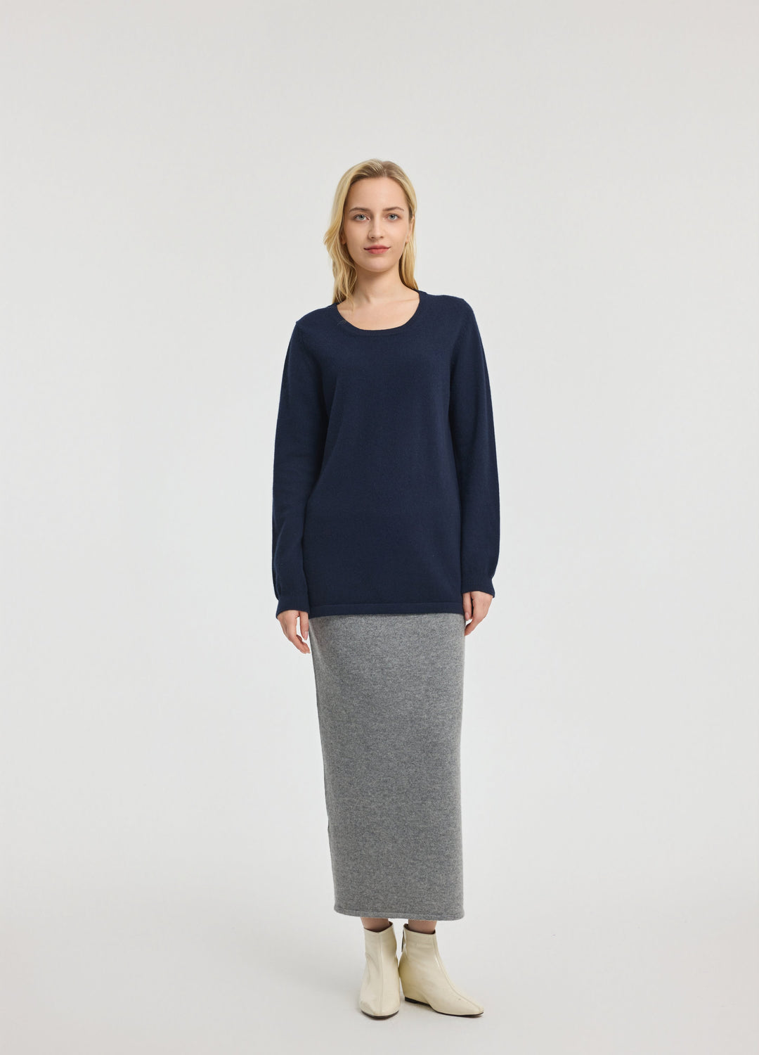 Cashmere Scoop-Neck Tunic