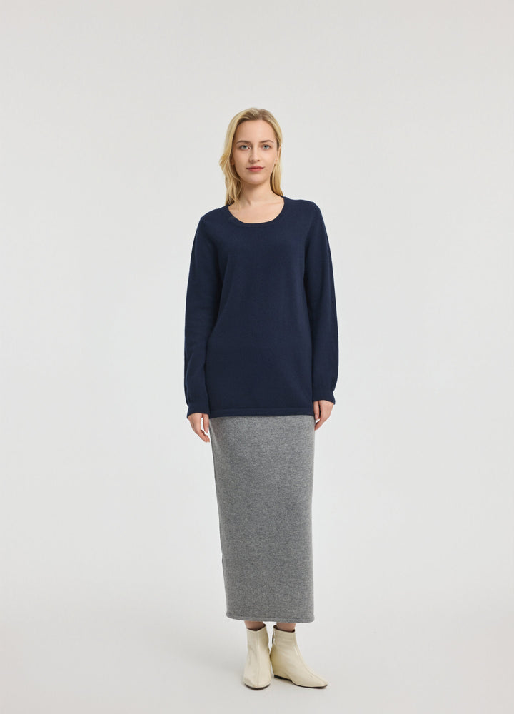 Cashmere Scoop-Neck Tunic