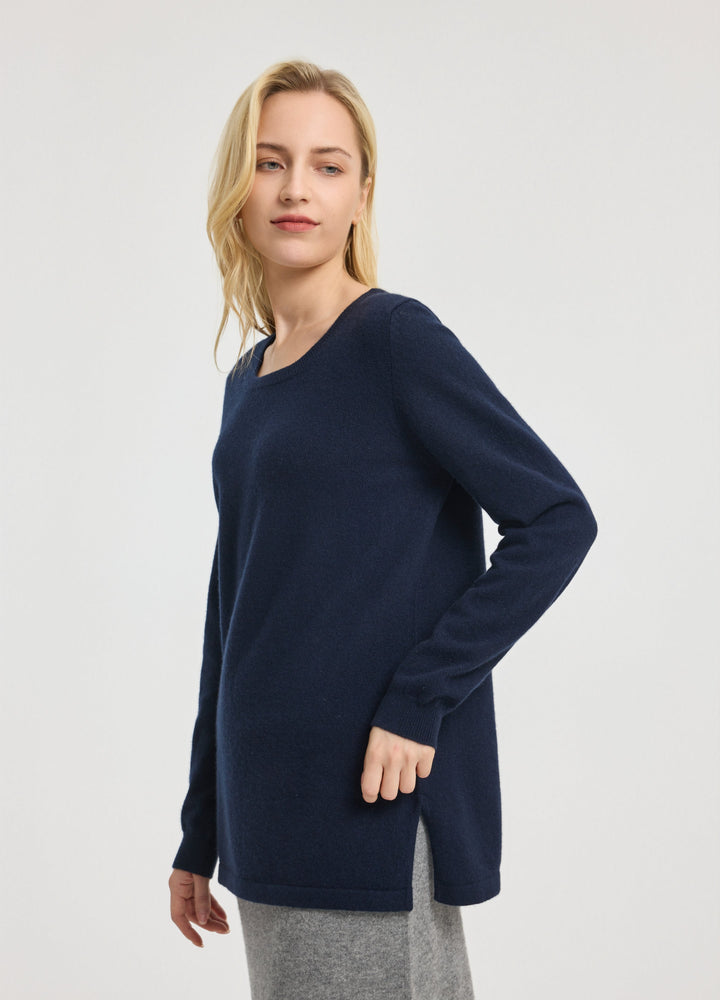 Cashmere Scoop-Neck Tunic