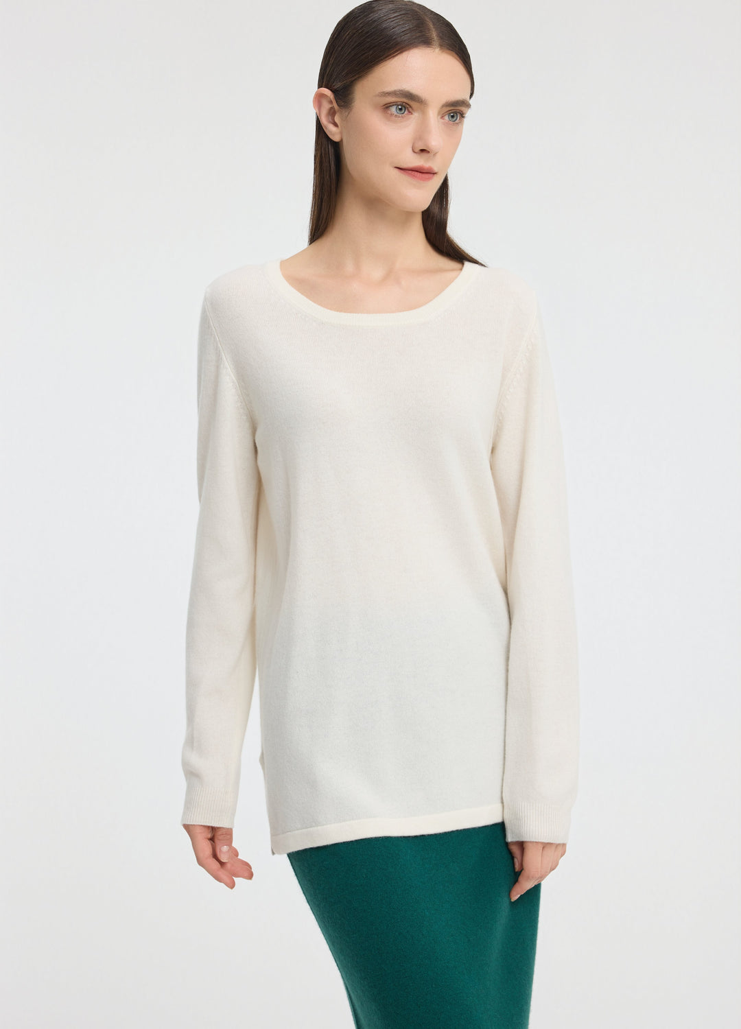 Cashmere Scoop-Neck Tunic