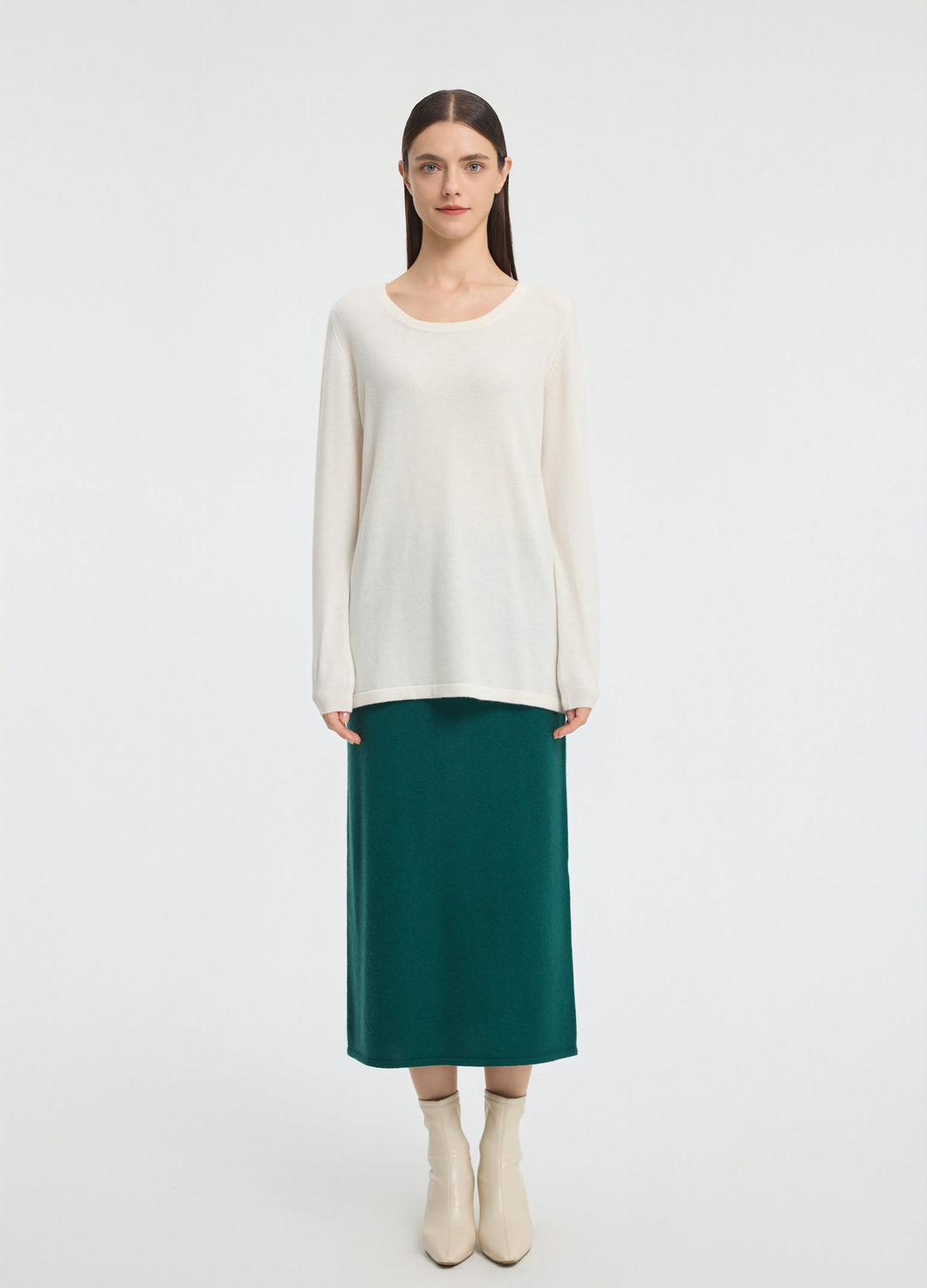 Cashmere Scoop-Neck Tunic
