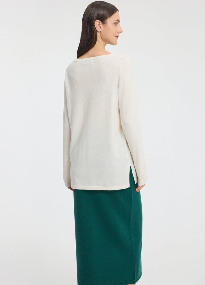 Cashmere Scoop-Neck Tunic