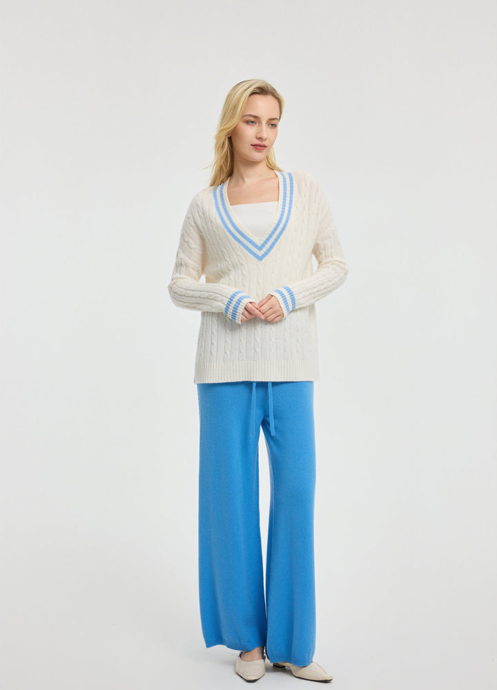 Cashmere Side-Panel Trousers