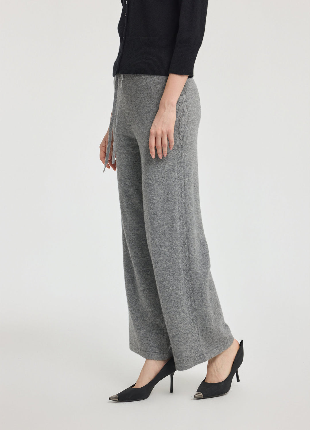 Cashmere Side-Panel Trousers