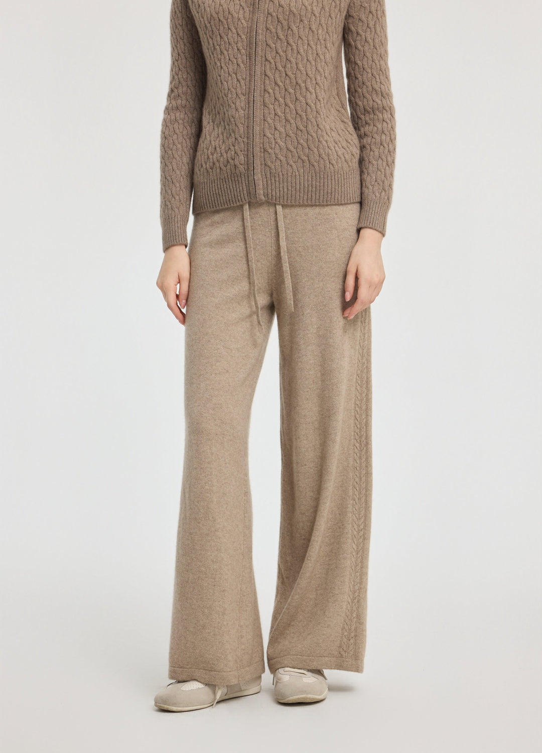 Cashmere Side-Panel Trousers