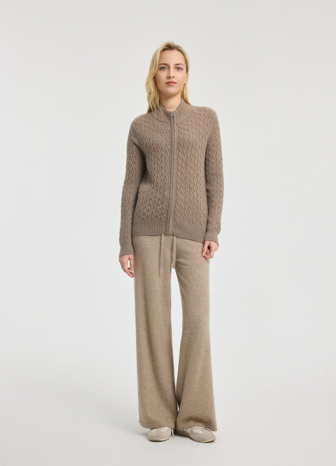Cashmere Side-Panel Trousers