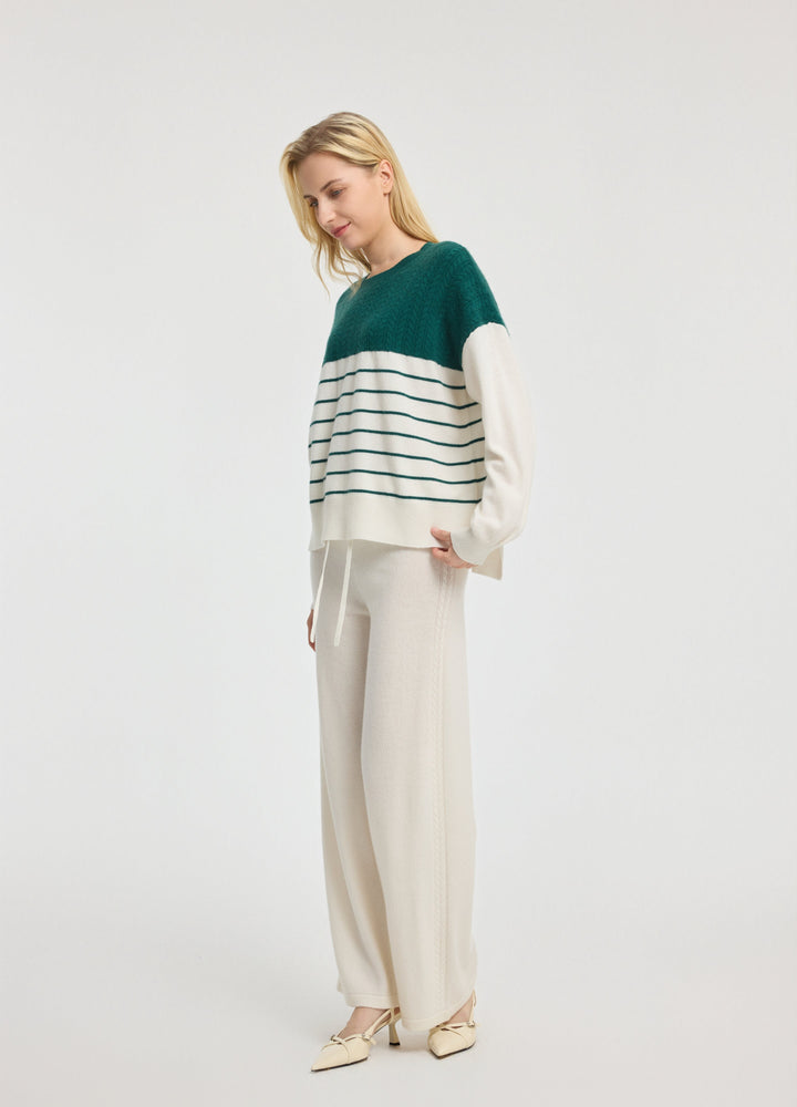 Cashmere Side-Panel Trousers