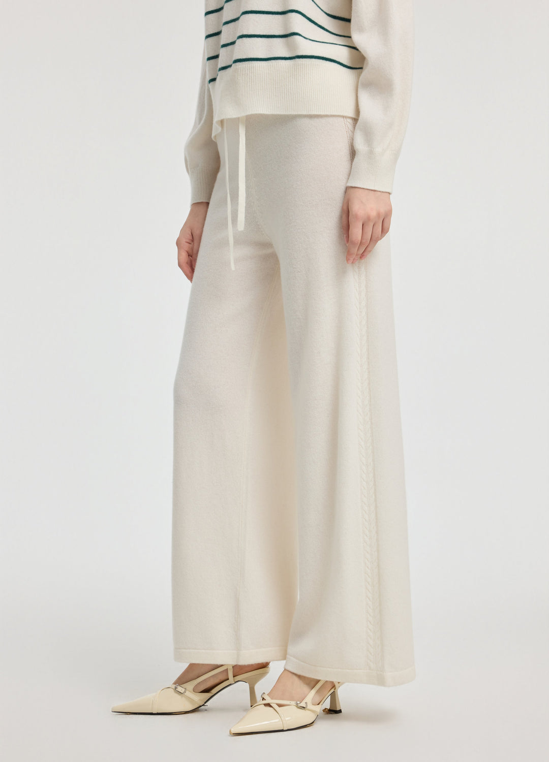 Cashmere Side-Panel Trousers