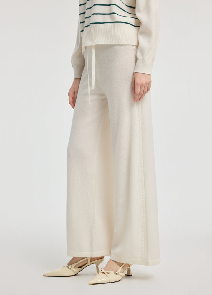 Cashmere Side-Panel Trousers