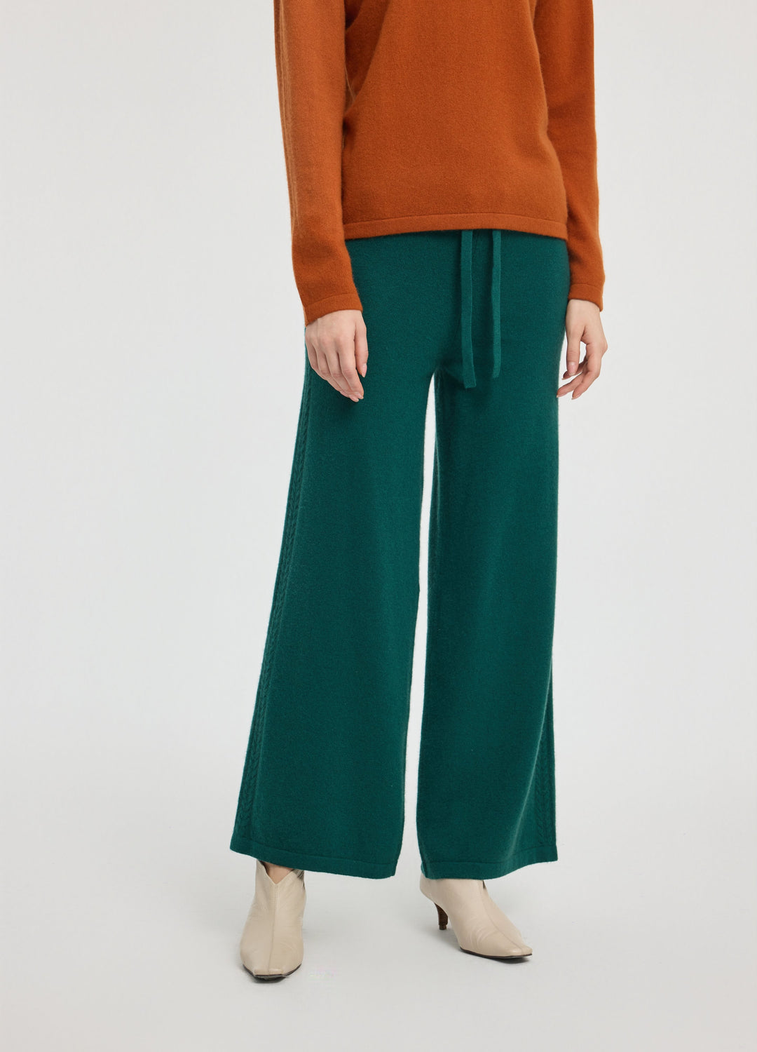 Cashmere Side-Panel Trousers