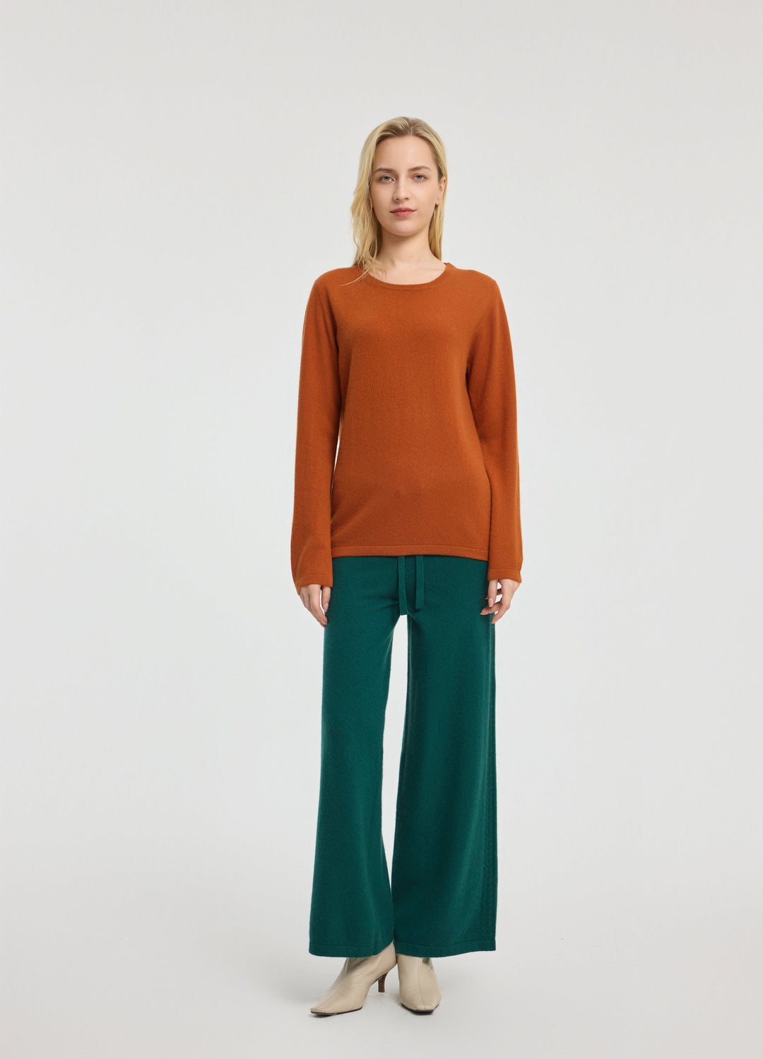 Cashmere Side-Panel Trousers