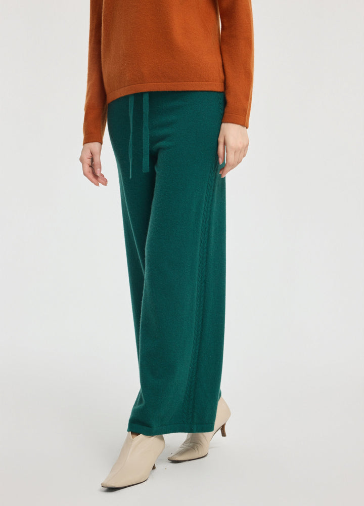 Cashmere Side-Panel Trousers