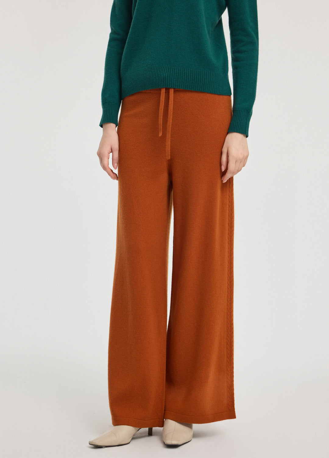 Cashmere Side-Panel Trousers