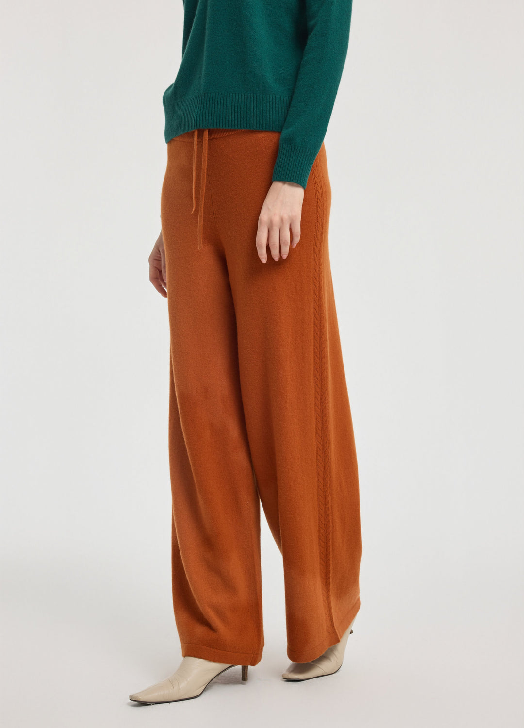 Cashmere Side-Panel Trousers