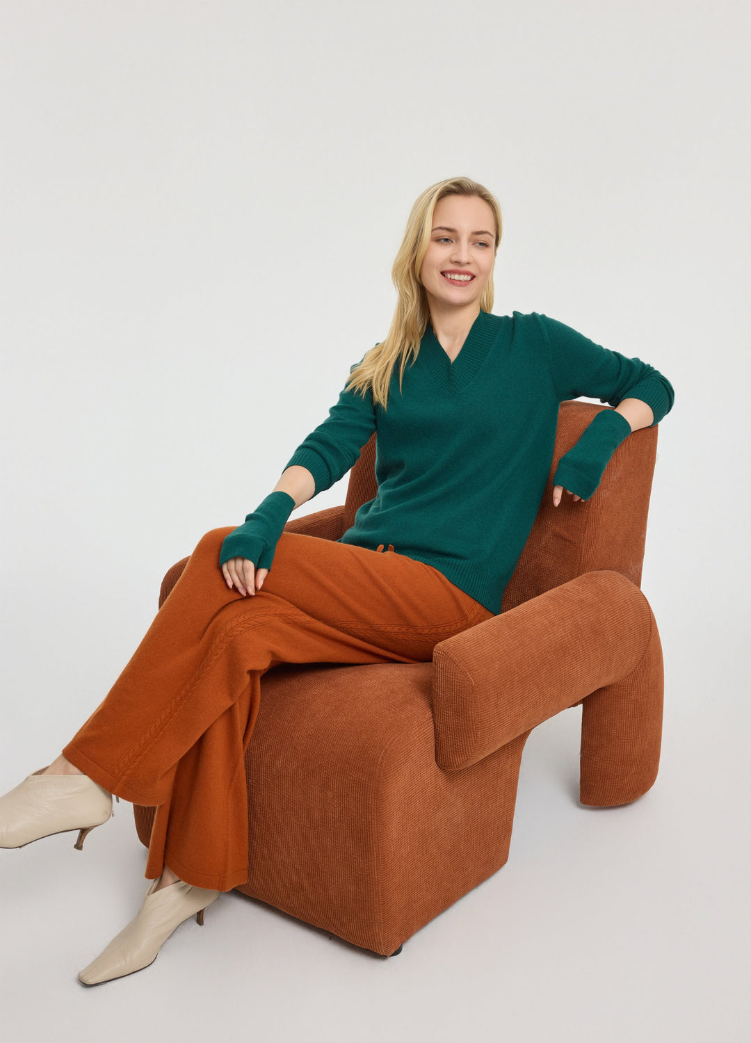 Cashmere Side-Panel Trousers
