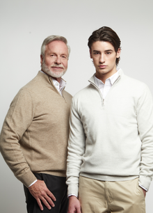 Cashmere Men's Half Zip