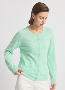 Cashmere Crew Neck Cardigan