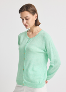Cashmere Crew Neck Cardigan