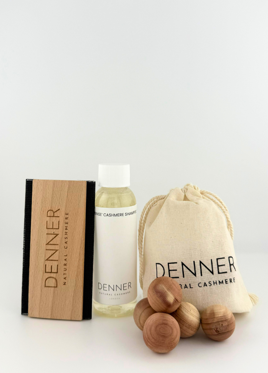 Cashmere Care Set (S-Shampoo Comb & Cedar Ball)