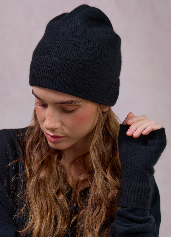 Denner women's cashmere Little Wristwarmers in Navy