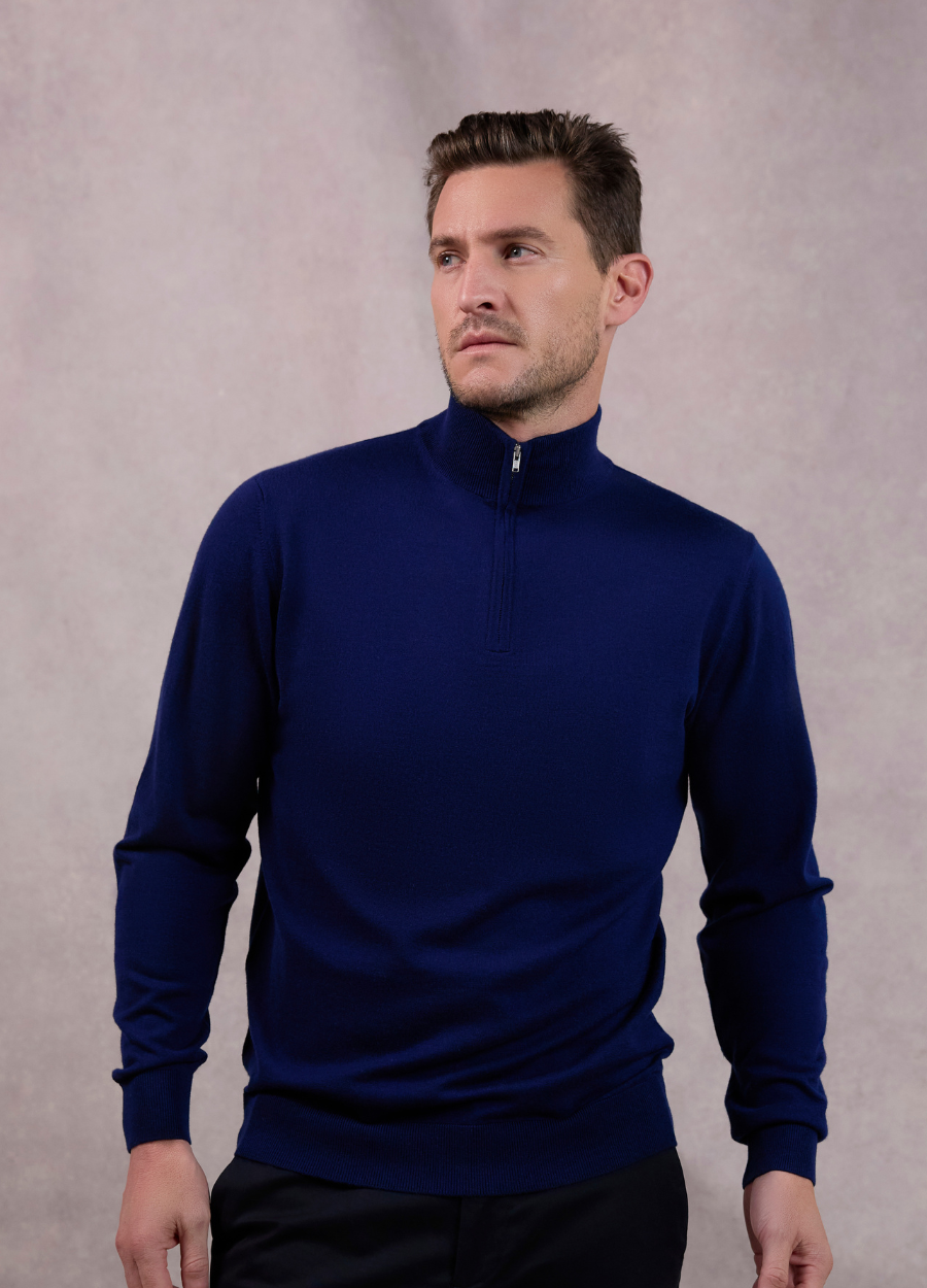 Men's Knightsbridge Quarter Zip (Cashtouch)