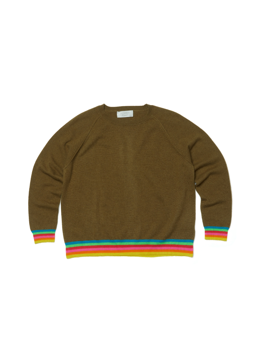 Cashmere Tipped Crew