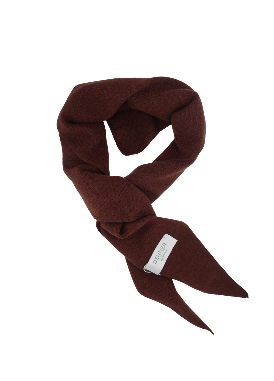 Denner women's cashmere Triangle Scarf in Cocoa