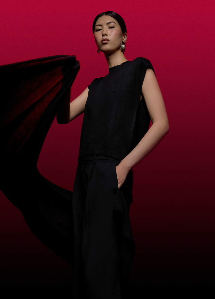 Denner cashmere Travelwrap in Black, view 6