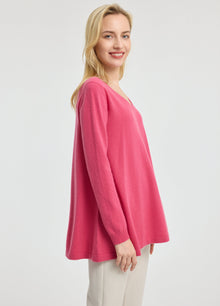 Cashmere V-Neck Tunic