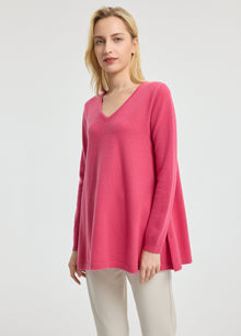 Cashmere V-Neck Tunic