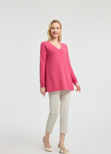 Cashmere V-Neck Tunic