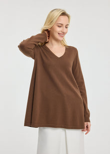 Cashmere V-Neck Tunic