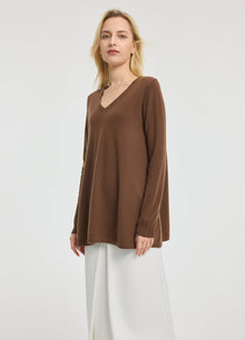 Cashmere V-Neck Tunic