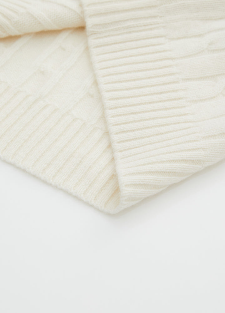Cashmere Women's Cable Cricket Jumper