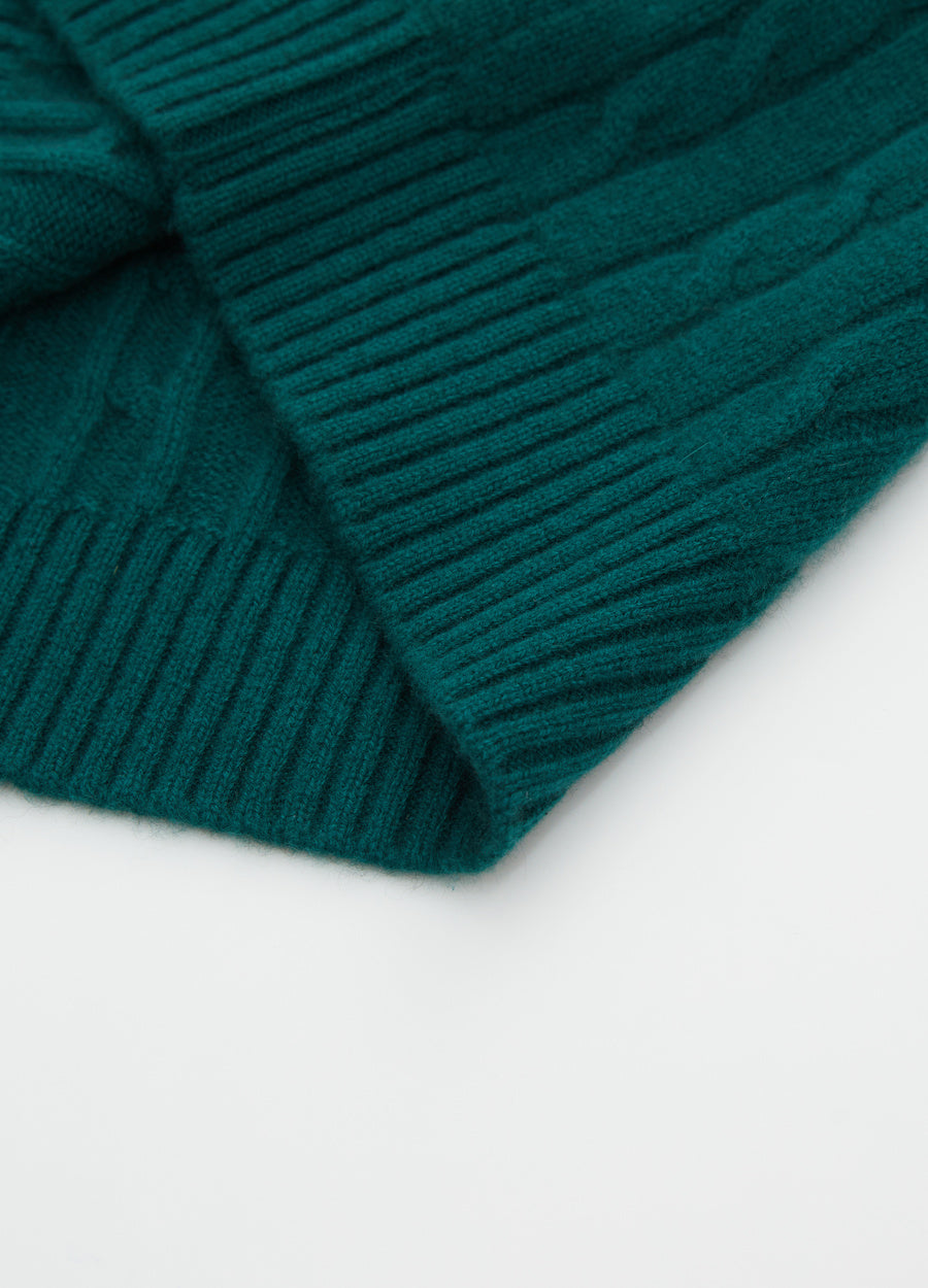 Cashmere Women's Cable Cricket Jumper
