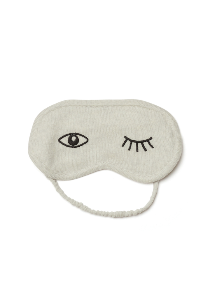 Denner cashmere Wink Eye Mask in Haze