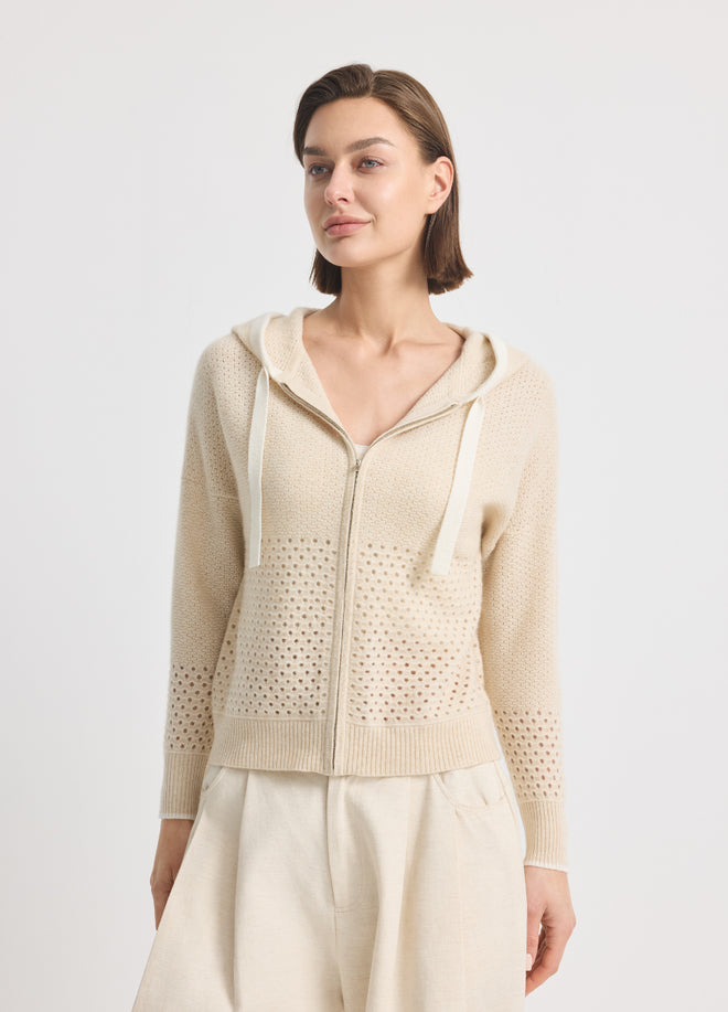 Cashmere Wimbledon Zip Hoodie