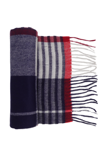 Cashmere Woven Short Checked Scarf