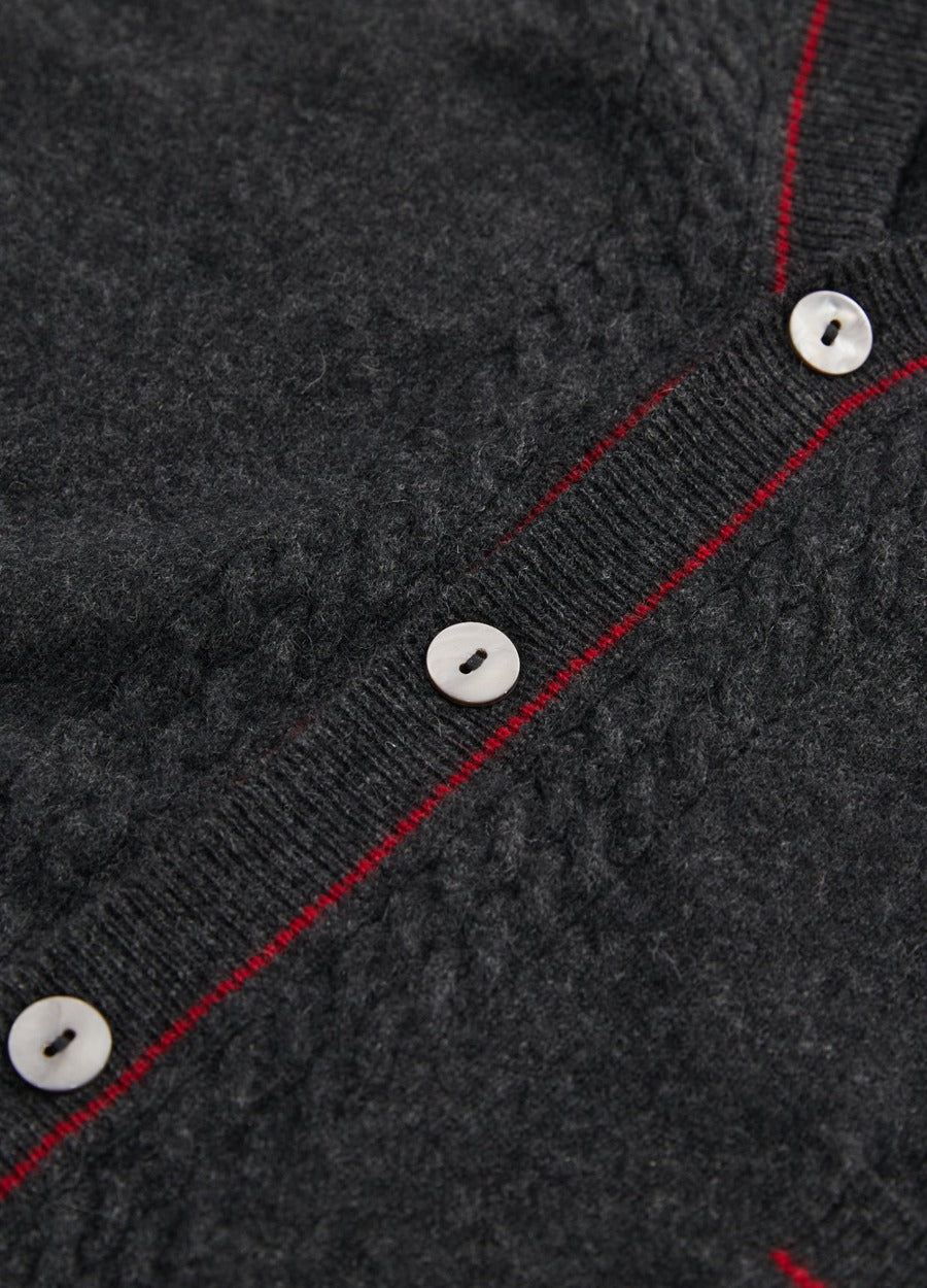 Cashmere Men's Warwick V-Neck Cardigan