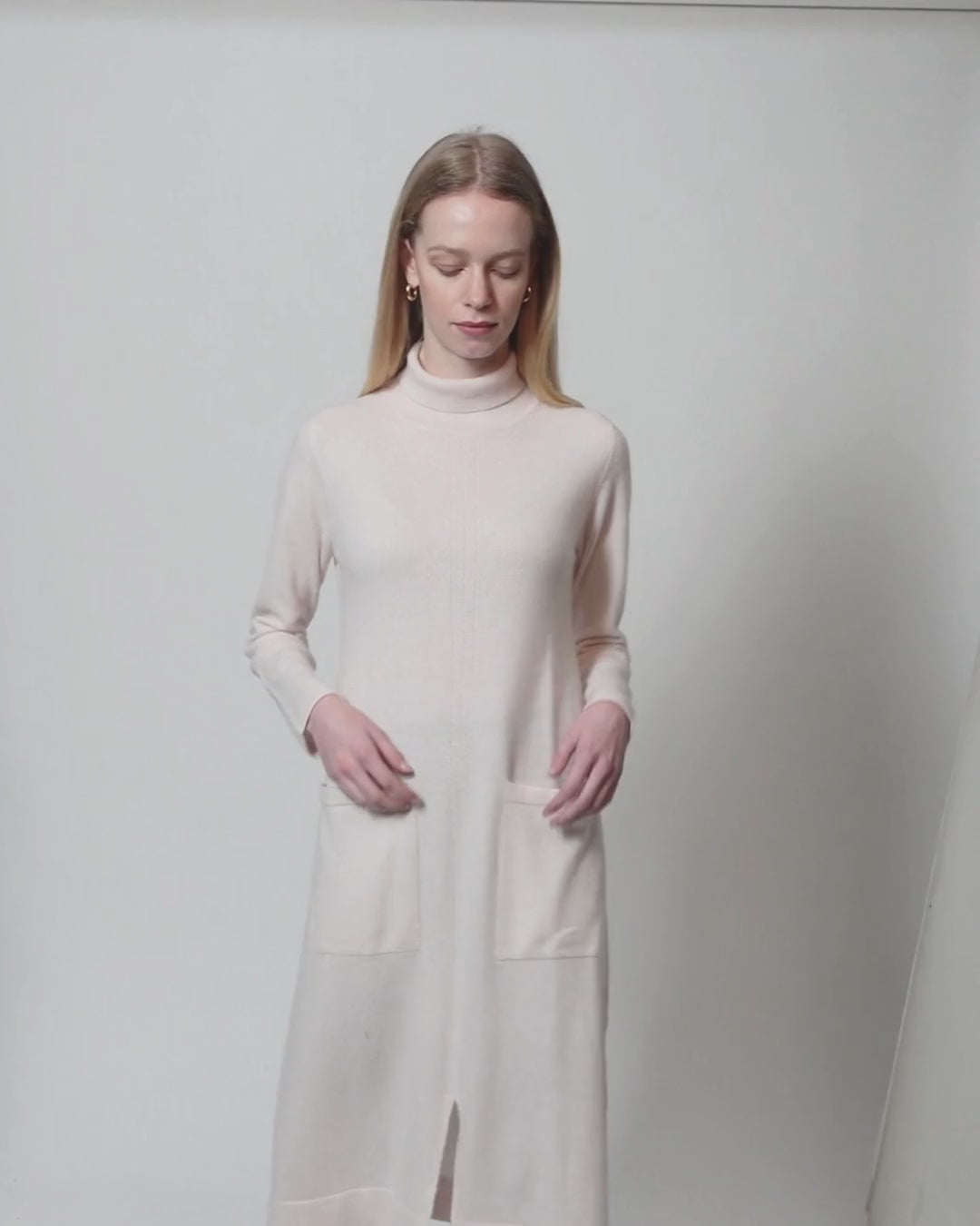 Cashmere Mock Neck Dress