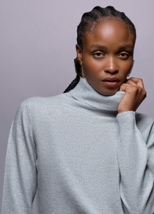 Cashmere Polo-Neck Top