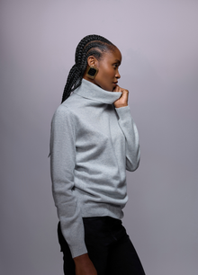 Cashmere Polo-Neck Top